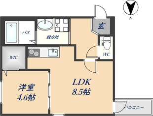 フジパレス吉田EASTの物件間取画像